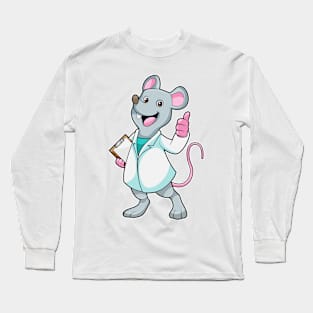 Mouse as Doctor with Doctor's coat Long Sleeve T-Shirt